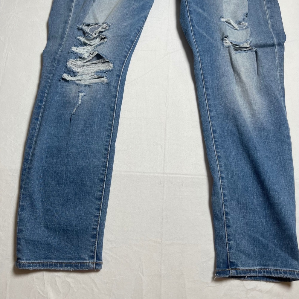 American Eagle Outfitters Light Blue Distressed Women's Jeggings - Picture 10 of 14